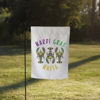 Mardi Gras Mafia (Crawfish) Garden flag