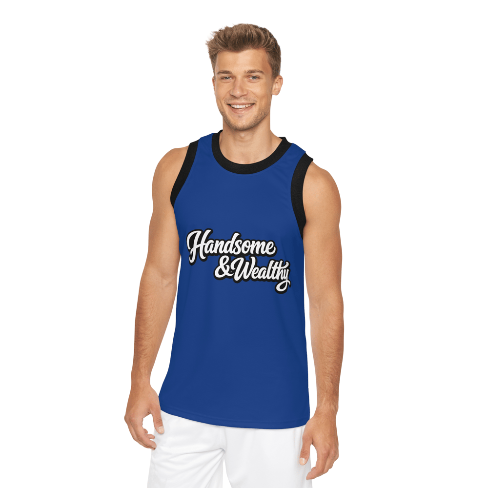 Image of Handsome & Wealthy Basketball Jersey