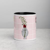 Image 4 of Soy sauce and flower illstruations Mug with Color Inside
