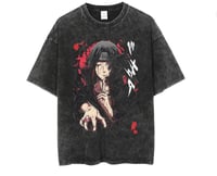 Naruto washed oversized t-shirt itachi .2