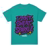 Image 1 of Trubledera Women’s Fitness  I don’t sweat DryBlend® T-Shirt