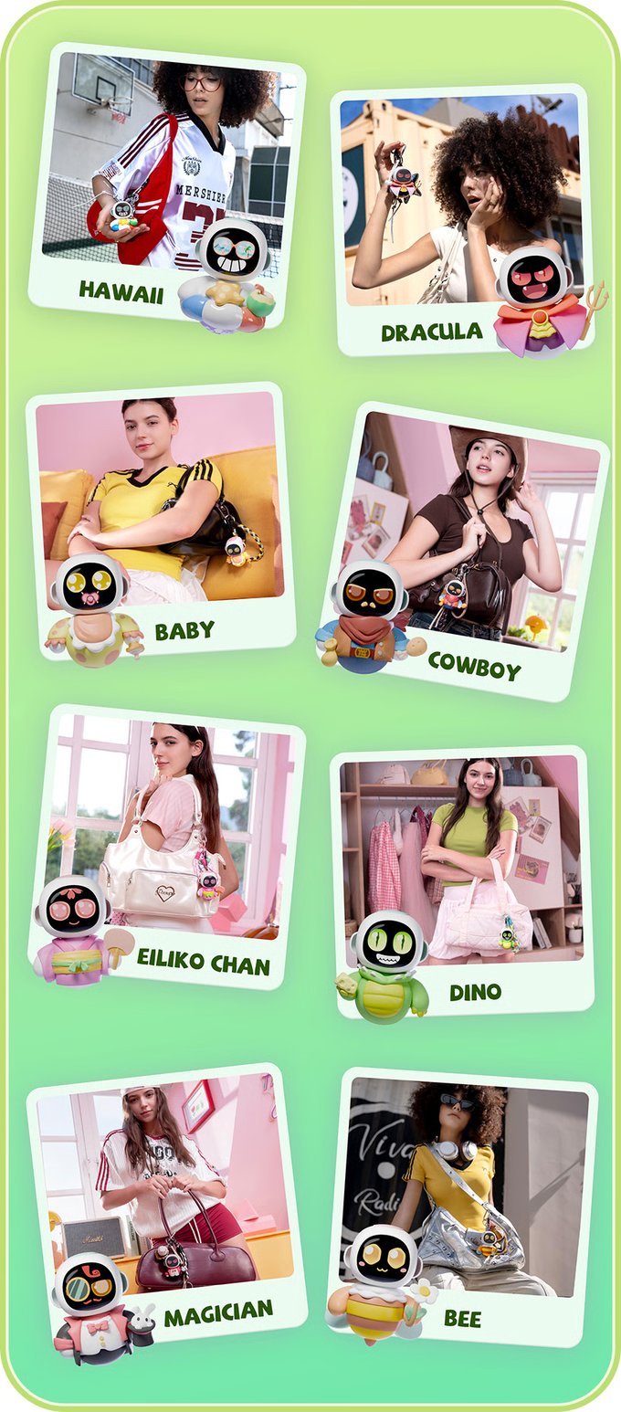 Image of Eiliko Smart Robot Portable Emotional Interaction Companion Robots Mini Eilik Ai Chat Robot Long Bat