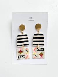 Paire de boucles d'oreilles céramique TISSA 2