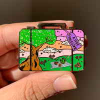 Image 1 of “A Free Palestine” Suitcase Hard Enamel Pin
