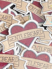 Image 4 of Gentlebeard Heart 2x3" Vinyl Waterproof Sticker