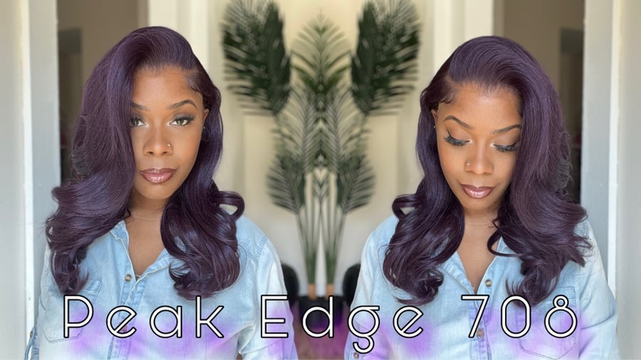 Image of Outre HD Lace Frontal Wig Perfect Hairline Glueless  13X6 True Frontal Peak 708