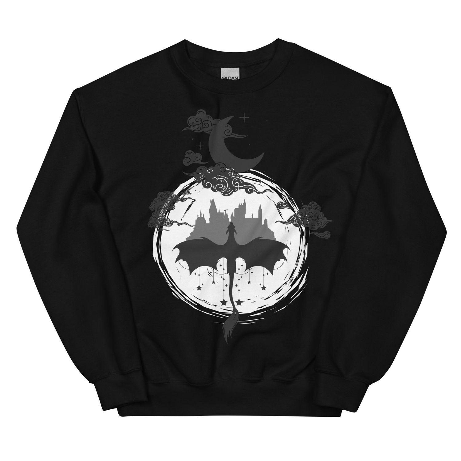 Image of Dragon stars noir Unisex Sweatshirt