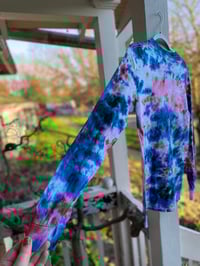 Image 4 of Mom I’m Scared Come Pick Me Up Possum, Long Sleeve Tie Dye Shirt Size Small