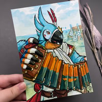 Image 1 of Kass 5x7 Signed Watercolor Print