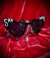 Sad Ghoul Heart Shaped Sunglasses 
