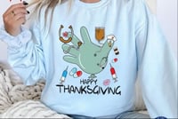 Image 3 of Healthcare Thanksgiving shirt