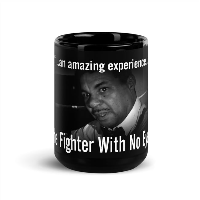 Fighter With No Eyes-Amazing-Black Glossy Mug
