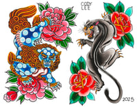 Image 1 of Foo Dog / Panther print