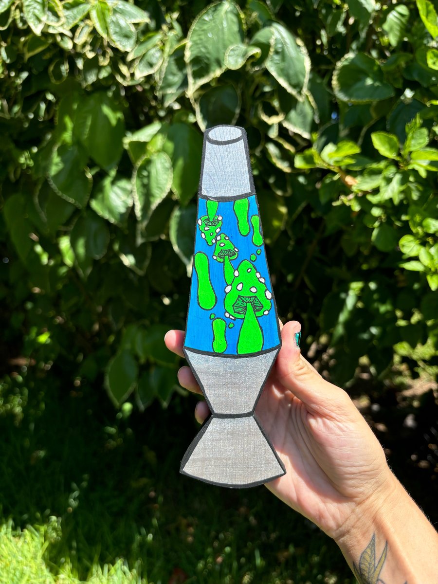 Image of Lava lamp wood cutout 