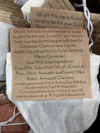 Image 2 of Charcoal Soap Bag - Stocking Stuffer/Christmas Gift