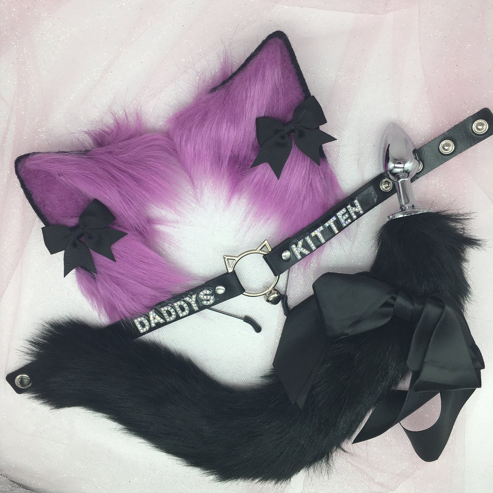 Rave Kitten factory Ears Vaporwave ukiyo.mimi petplay pet play cosplay bi pride