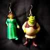 Shrek & Fiona UPcycled toy earrings