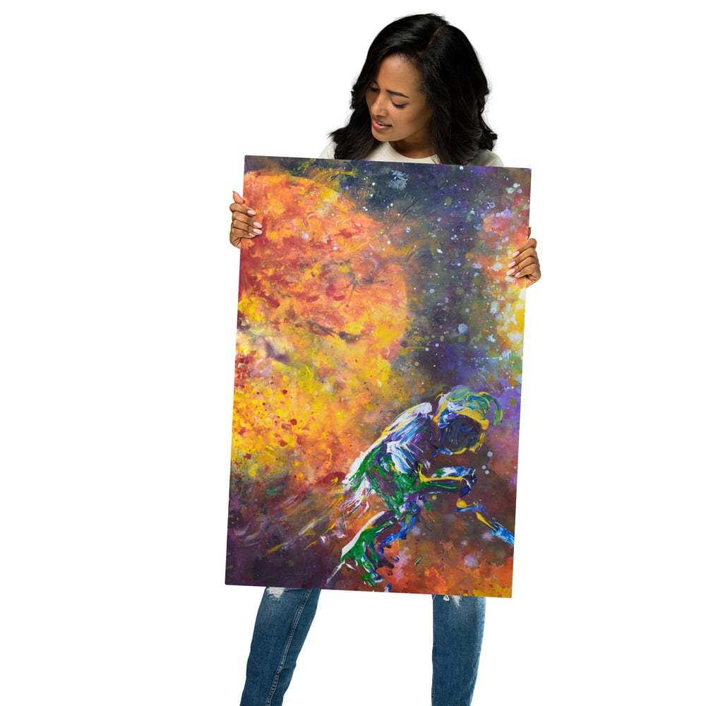 Image of ||| METAL PRINT - LEFT HALF ||| - "We'll See How Long the Universe Enjoys this Patch Job"