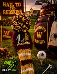 Image 4 of Washington Commanders college football golf club custom cover Handknit Father’s Day gift-444f5475