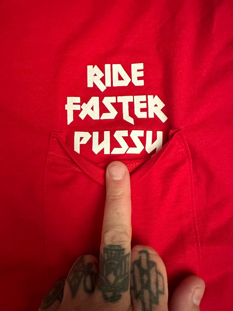Pocket Pussy Tee RED Image 2