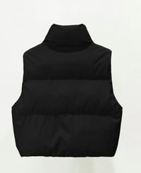 Image 2 of Stand Collar Quilted  Vest