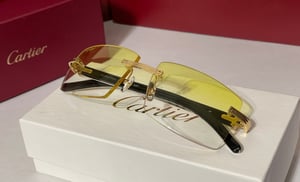 Image of AUTHENTIC CARTIER CT0286O 003 - [MIXED HORN] CUSTOM LENS 011