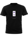 BLACK UNISEX TEE (WHITE & PURPLE)