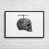 Skellycopter limited edition Framed canvas print 
