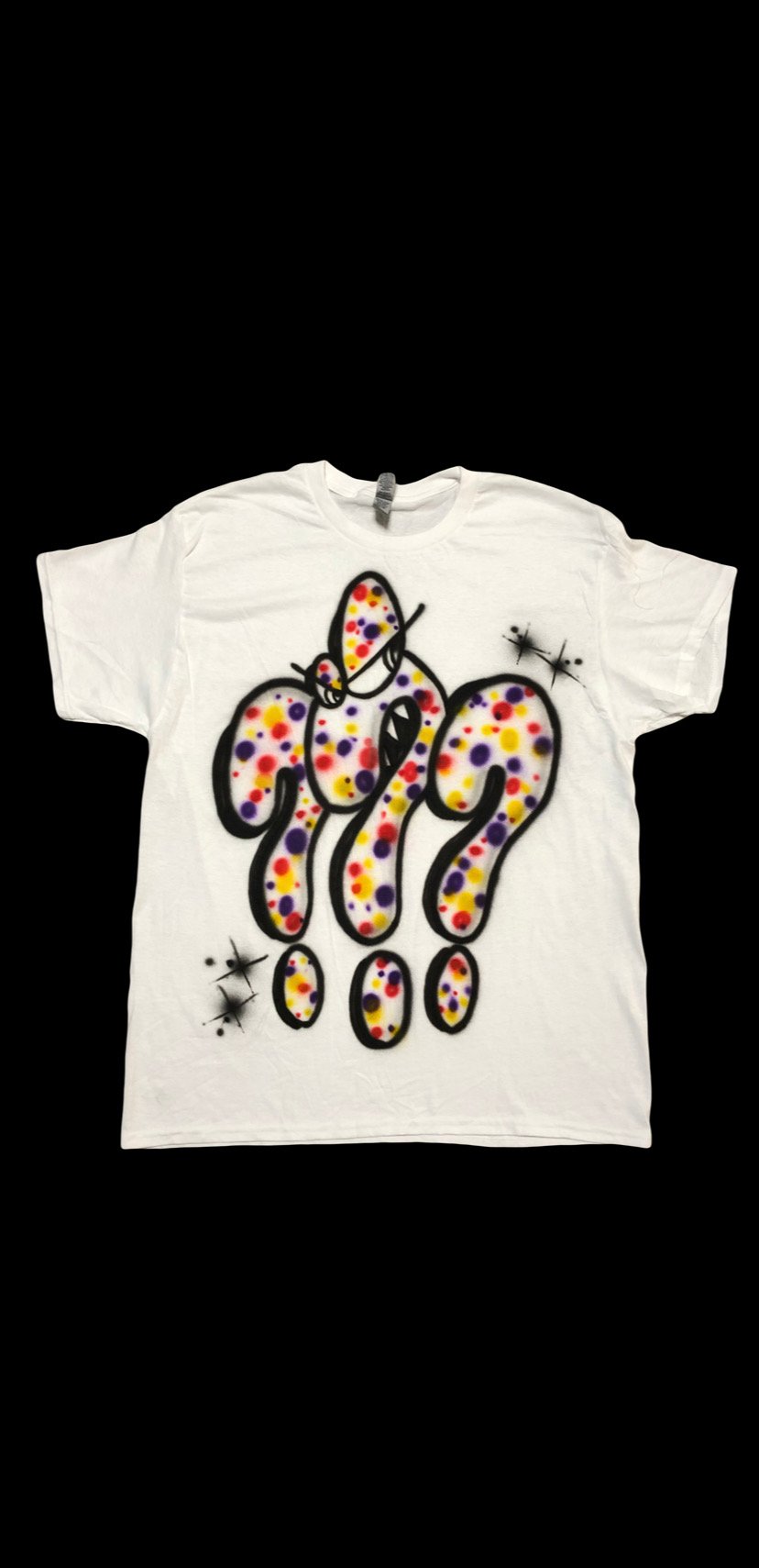 Image of AIRBRUSH TEE SIZE L POLKA DOTS