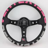 Image 1 of VERTEX 13'' Pink Embroided Steering Wheel