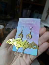 Image 2 of Celestial Bat Earrings 🦇✨