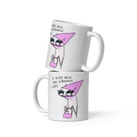 Image 3 of NICE AND STRANGE White glossy mug 