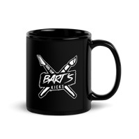 Image 1 of Double Sided Logo Black Mug