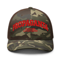 Image 3 of Propaganda Camouflage trucker hat