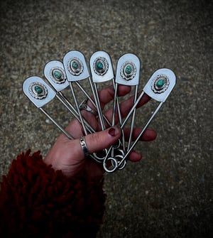 Image of Turquoise Pass Through Pin