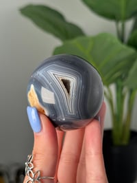 Image 2 of FUNKY BANDED ORCA AGATE SPHERES