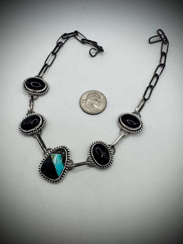 Image of Blackjack & Black Onyx Choker