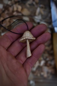 Image 2 of Mushroom pendant necklace 