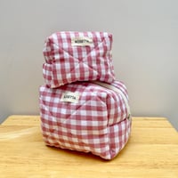 Image 1 of Dusky Pink Makeup Bag 