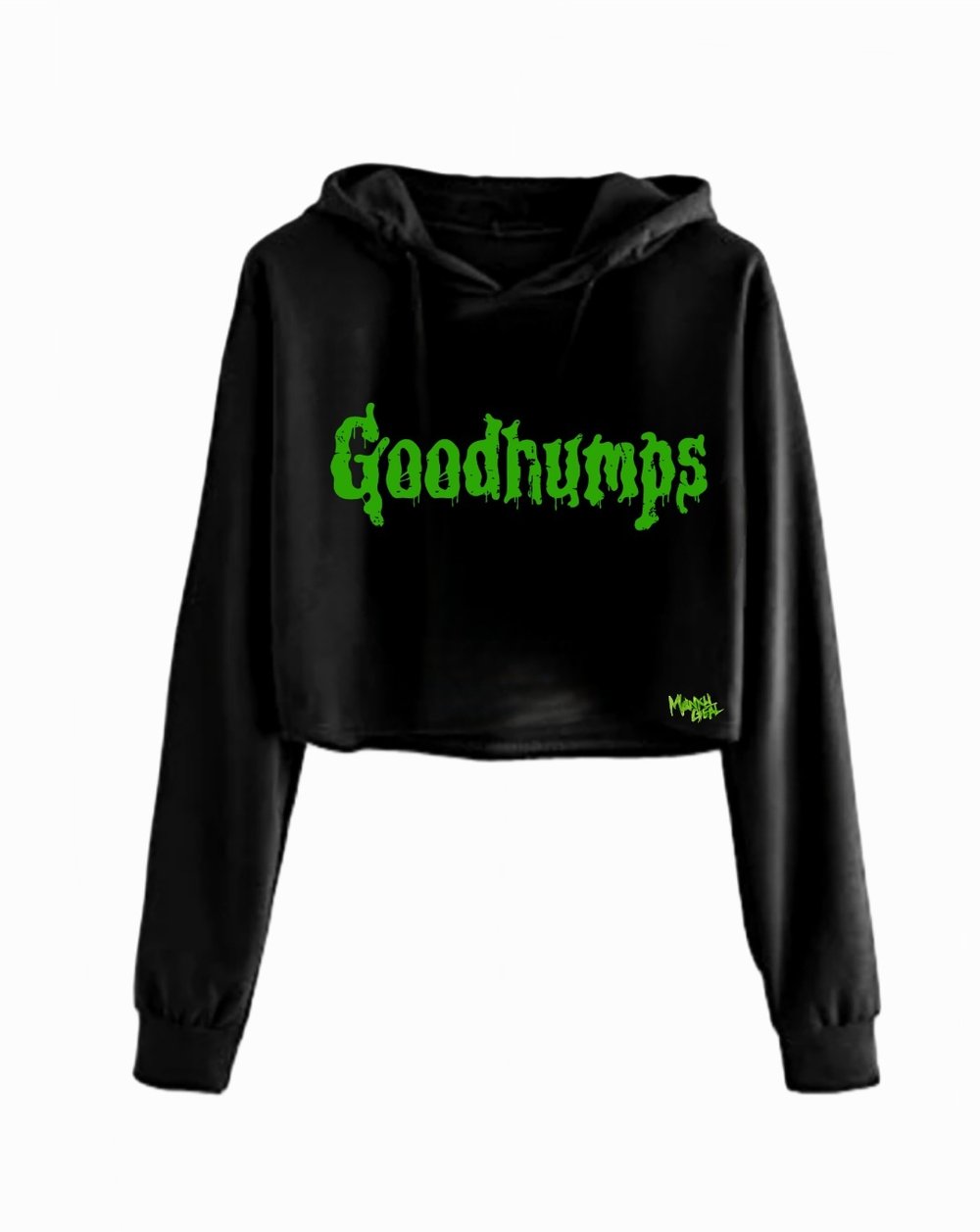 Goodhumps Black Cropped Hoodie 