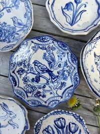 Image 3 of Little bird in the cherry blossom trinket dish