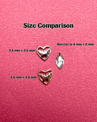 Image 2 of 18k Gold Heart-Framed Butterfly Tooth Charm