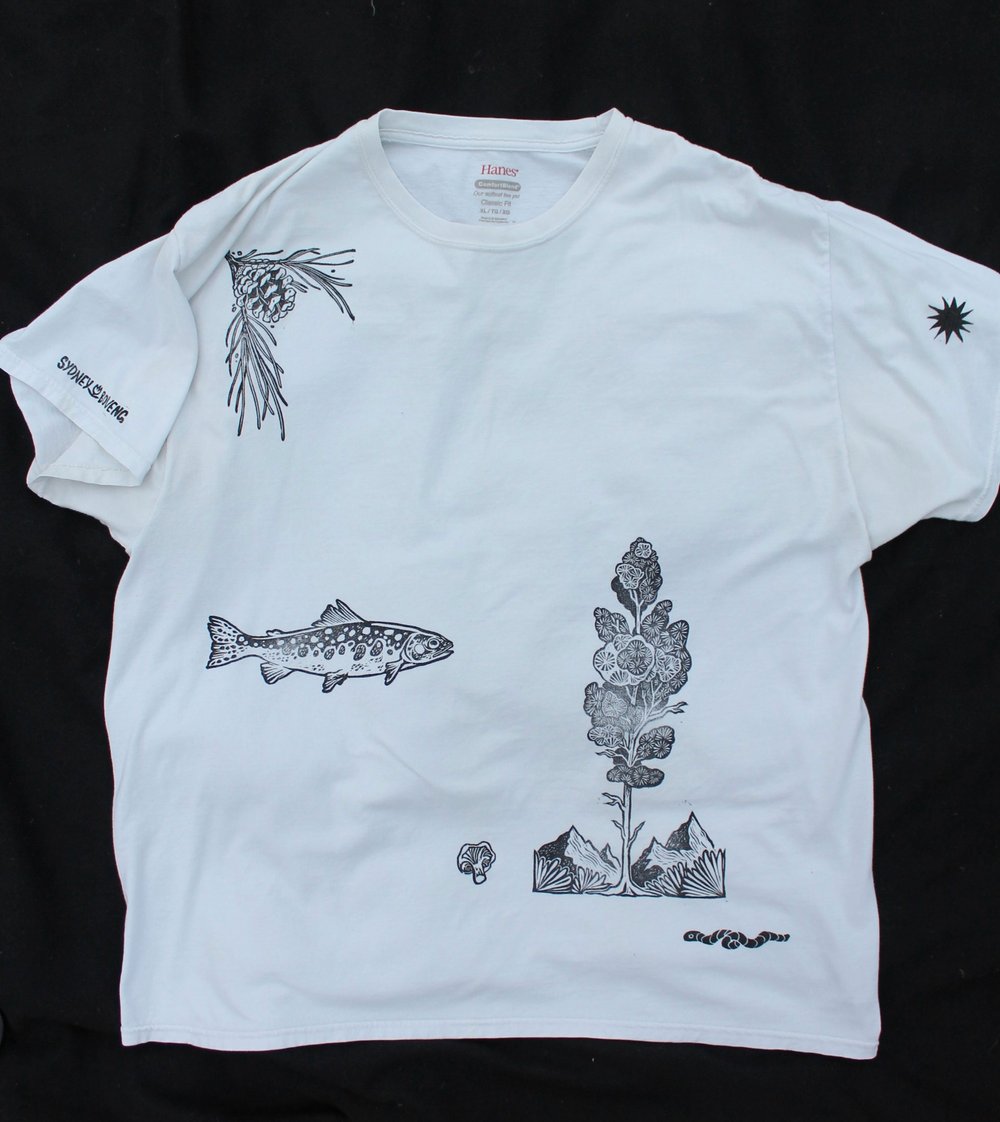 Image of Black & White Forest Tee