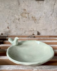 Image 1 of Animal Dish - Aqua Bird 