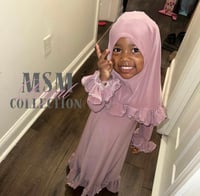 Image 2 of Little Muslimah Ruffled Set