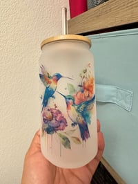 Hummingbird Glass Can