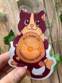 Image 2 of Kitty Clock Sticker