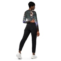 Image 1 of Recycled long-sleeve crop top