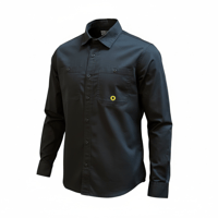 Gunn utility overshirt in Black