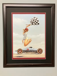 Image 3 of Belly Tank With Flag Girl